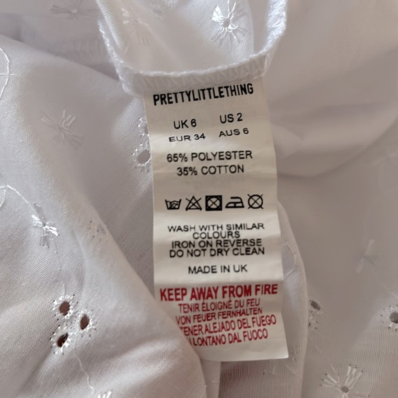 ⭐️ White Lace Babydoll Eyelet Dress - Picture 4 of 5